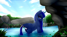 thumbnail of 615352__safe_artist-colon-dashy21_princess+luna_alicorn_pony_female_folded+wings_mare_river_sky_solo_water_waterfall_wet_wet+mane.jpg