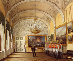 thumbnail of Edward Petrovich Hau (1807–1887) Interiors of the Winter Palace. The Guardroom.jpg