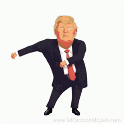 thumbnail of flossing-donald-trump.gif