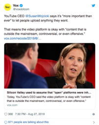 thumbnail of Screenshot_2019-08-29 YouTube CEO Says It's 'More Important Than Ever' To Be An Open Platform One Day After Massive Banning[...].png