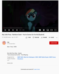 thumbnail of Screenshot_2021-11-22 My Little Pony - Rainbow Dash - You're Gonna Go Far Kid [Explicit] - YouTube.png