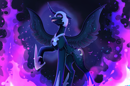thumbnail of 2931283__safe_artist-colon-maybeweed_derpibooru+import_nightmare+moon_alicorn_pony_evil+grin_fangs_female_grin_helmet_high+res_hoof+shoes_looking+at+you_mare_ra.png