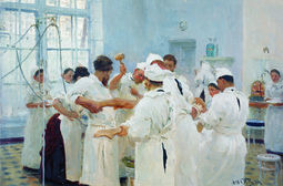 thumbnail of 1280px-E.V.Pavlov_by_Repin The Surgeon Evgeny Vasilyevich Pavlov in the Operating Theater (1888).jpg