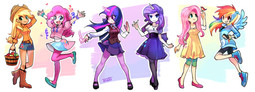 thumbnail of __twilight_sparkle_fluttershy_rainbow_dash_pinkie_pie_rarity_and_1_more_my_little_pony_and_1_more_drawn_by_mato_10234__sample-1fa73bb9b52f13d3edcabe07c756953a.jpg