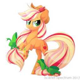 thumbnail of 1618514__safe_artist-colon-scarlet-dash-spectrum_applejack_cowboy+hat_earth+pony_female_freckles_hat_looking+at+you_mare_pony_rainbow+power_rearing_sim.png