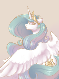 thumbnail of 1058593__safe_alternate+version_artist-colon-vezar56_princess+celestia_alicorn_floppy+ears_frown_glare_gradient+background_haughty_lidded+eyes_looking+.png