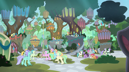 thumbnail of 2306575__safe_apple+bloom_scootaloo_sweetie+belle_terramar_twilight+sparkle_twilight+sparkle+28alicorn29_alicorn_hippogriff_city_classical+hippogriff_crowd_cuti.png