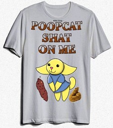 thumbnail of Poopcat Shat on me t shirt.jpg