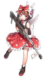 thumbnail of lolibooru 152258 anti-materiel_rifle detached_sleeves eyebrows_visible_through_hair looking_at_viewer m99_(girls_frontline) simple_background white_background.png