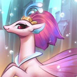 thumbnail of 503208__safe_artist-colon-mirroredsea_pony_beautiful_bubble_bust_cute_female_looking+at+you_my+little+pony-colon-+the+movie_novobetes_portrait_profile_queen_qu.jpg