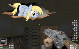 thumbnail of 2224616__artist+needed_source+needed_safe_derpy+hooves_pegasus_pony_the+last+roundup_breaking+the+fourth+wall_ceiling+pony_cute_derpabetes_doom_doom+2_eviternit.png