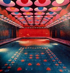 thumbnail of Uniquely lit indoor pool by Danish designer Verner Panton._b18b829395f7d429ea3b0ac8c4e668dc.jpg