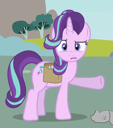 thumbnail of 1764572__safe_artist-colon-forgalorga_starlight+glimmer_animated_breaking+the+fourth+wall_confused_give+me+your+wings_pointing_pony_raised+hoof_reactio.gif