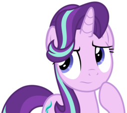 thumbnail of 1750164__safe_artist-colon-sketchmcreations_starlight+glimmer_marks+for+effort_female_mare_pony_raised+hoof_-colon-s_simple+background_thinking_transpa.png
