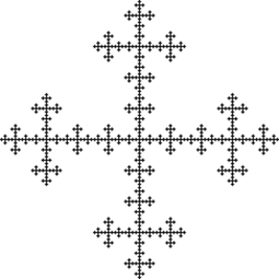 thumbnail of Vicsek fractal (5th iteration of cross form).png
