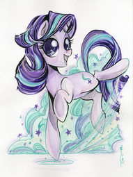 thumbnail of 1806362__safe_artist-colon-sararichard_starlight+glimmer_looking+at+you_pony_smoke_solo_traditional+art_unicorn_watercolor+painting.jpeg