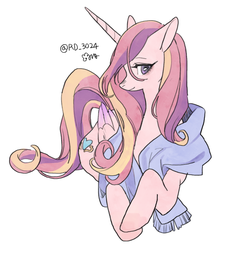 thumbnail of 2363401__safe_artist-colon-rd_3024_princess+cadance_alicorn_pony_clothes_cute_cutedance_female_mare_profile_prone_scarf_simple+background_solo_white+background.png