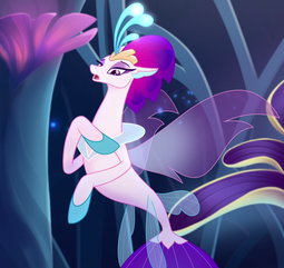 thumbnail of 1996631__safe_derpibooru+import_screencap_queen+novo_seapony+(g4)_my+little+pony-colon-+the+movie_hoof+on+chest_proud_solo_throne_underwater.png