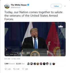 thumbnail of Screenshot_2019-11-11 The White House on Twitter Today, our Nation comes together to salute the veterans of the United Stat[...].png