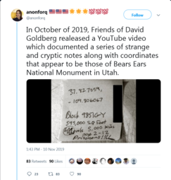 thumbnail of Screenshot_2019-11-10 anonforq 🇺🇸🇺🇸🇺🇸🌟🌟🌟💯💯💯 on Twitter In October of 2019, Friends of David Goldberg realeased [...].png