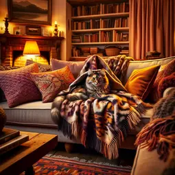 thumbnail of DALL·E 2024-03-03 19.31.30 - A cozy living room scene with warm lighting and plush furnishings. A cat blends almost seamlessly into the environment, its fur pattern mirroring the .webp