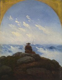 thumbnail of Wanderer on the Mountaintop - Carl Gustav Carus, 1818_GWz2fzhWIAAOF6u.jpg