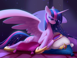 thumbnail of 2166873__safe_artist-colon-dawnfire_twilight+sparkle_alicorn_pony_the+last+problem_spoiler-colon-s09e26_book_crown_cutie+mark_female_hoof+shoes_jewelry.png