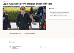 thumbnail of Click here to support Legal Assistance for Foreign Service Officers organized by Molly Montgomery.png