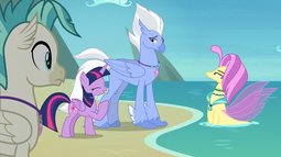 thumbnail of 2319782__safe_ocean+flow_sky+beak_terramar_twilight+sparkle_twilight+sparkle+28alicorn29_alicorn_hippogriff_pony_beach_classical+hippogriff_cute_father+and+son_.png