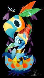 thumbnail of 2234662__safe_artist-colon-ii-dash-art_earth+pony_pony_bee_clothes_female_flash+bee_healer27s+mask_mare_mask_meadowbrook_shadow+play_smiling_solo_swamp+fever+pl.jpg