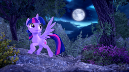thumbnail of 2648894__safe_artist-colon-owlpirate_twilight+sparkle_twilight+sparkle+28alicorn29_alicorn_pony_3d_beautiful_female_looking+up_mare_moon_night_pose_raised+hoof_.png